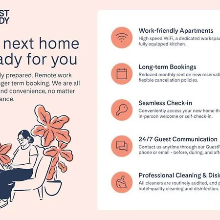Guestready - Elevated Comfort With A Terrace! شقة